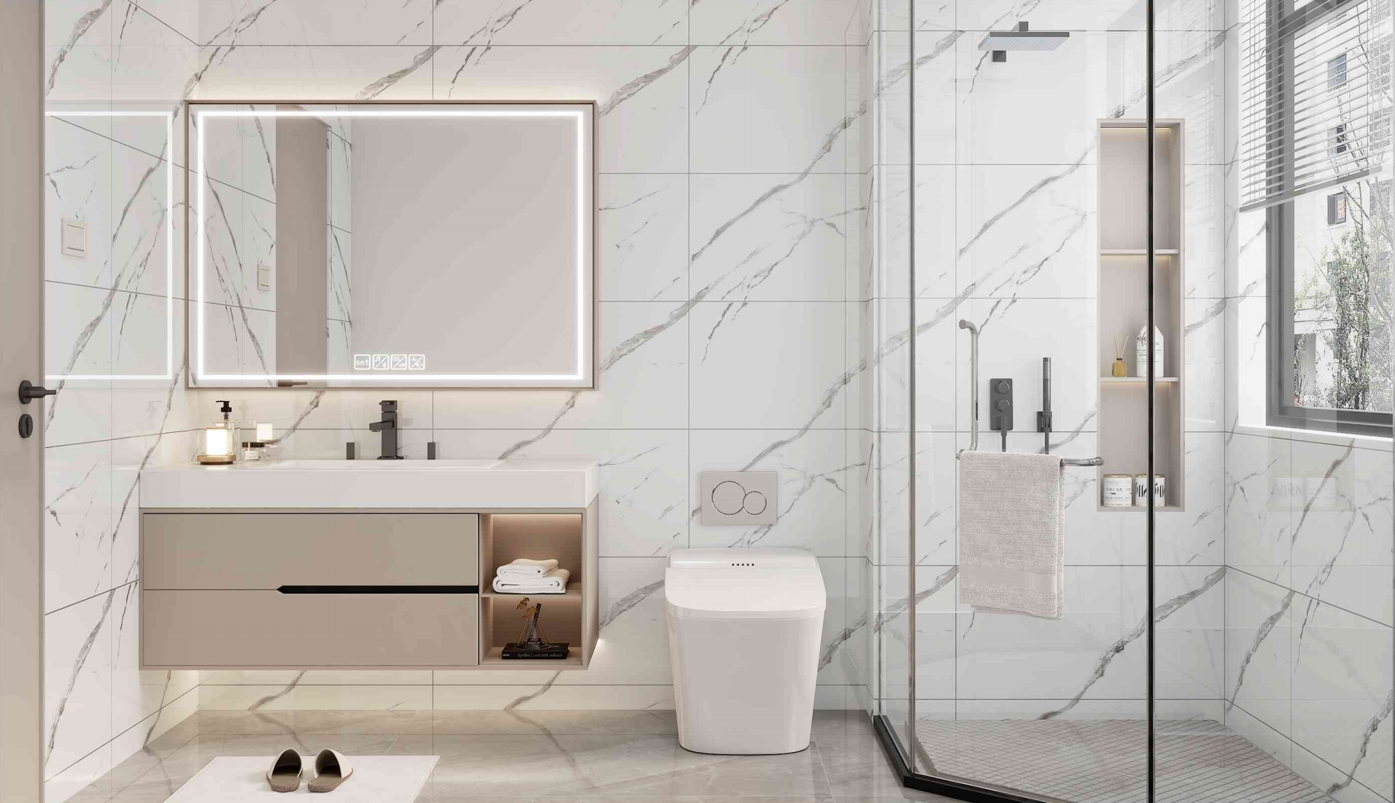 Square Wallpaper Tiles 60x60cm | Peel & Stick | Mix & Match Patterns