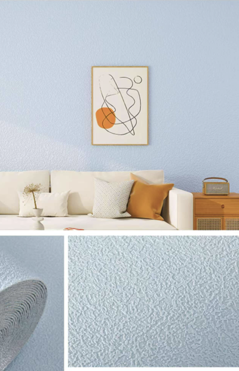Plain Wallpaper Roll 50cm x 10m | Matte Finish | Grey, Pink, White, Blue