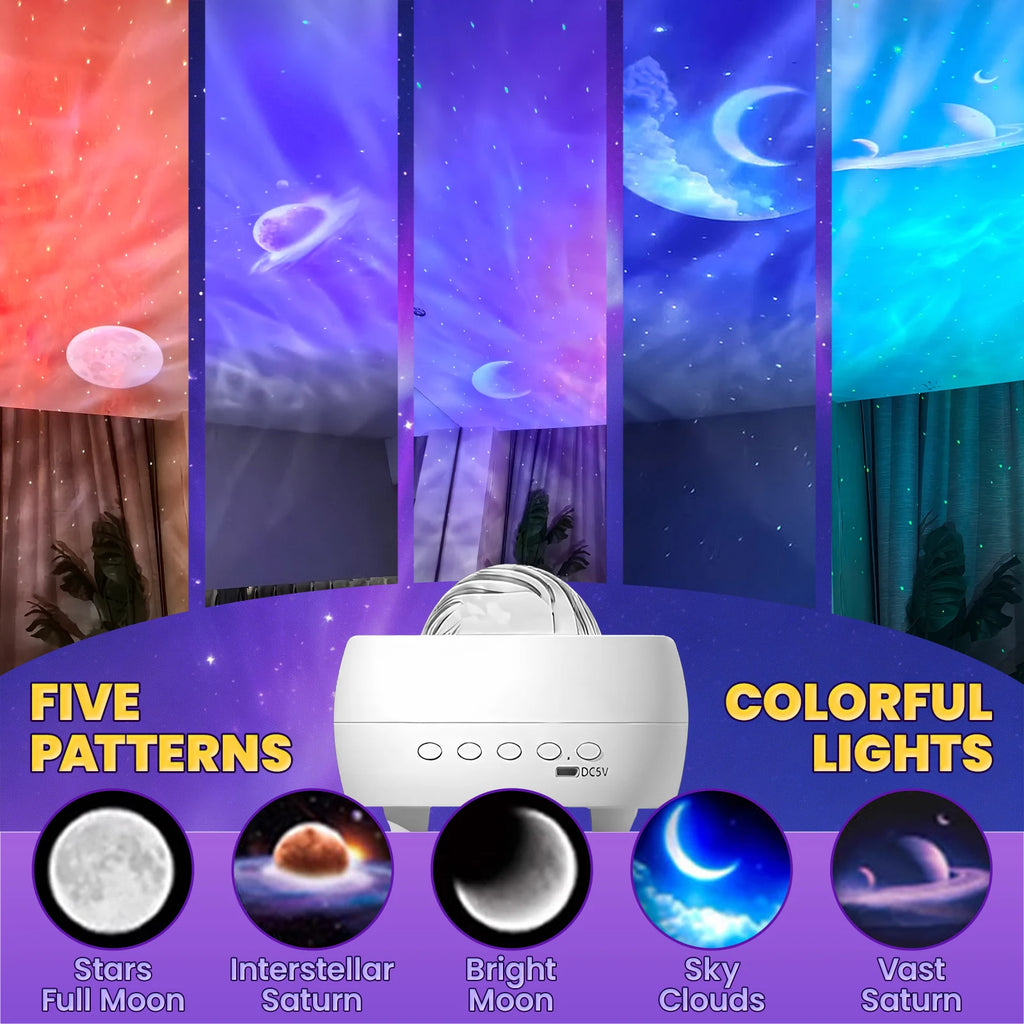 Galaxy Star Projector with Bluetooth Speaker