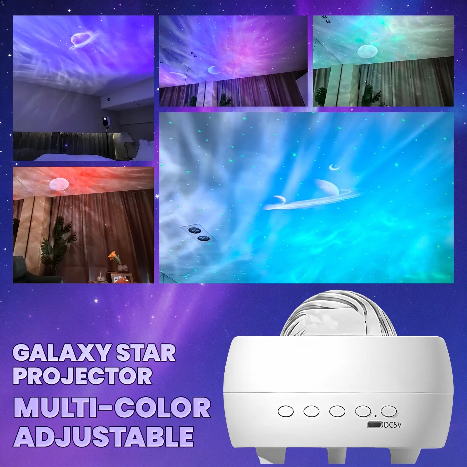 Star Projector Bedroom Ambiance